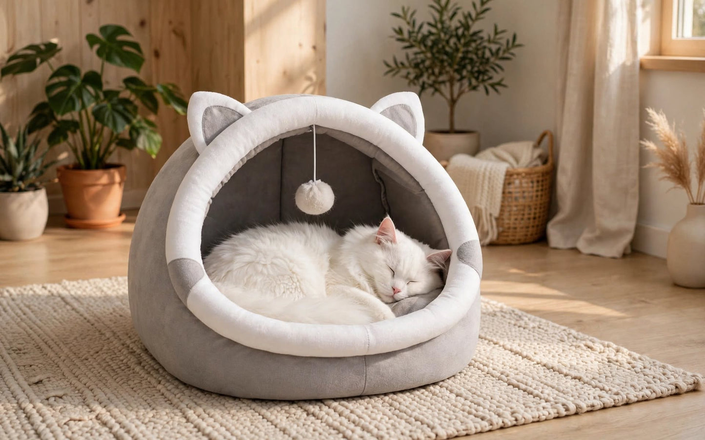 Cat cave bed.